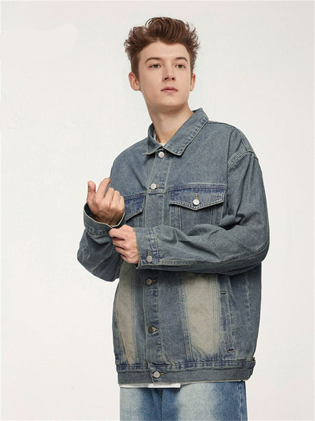 Liber AW Unisex Distressed Denim Jacket