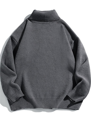Liber AW Men's 6 Solid Color Turtleneck Sweaters