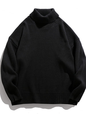 Liber AW Men's 6 Solid Color Turtleneck Sweaters