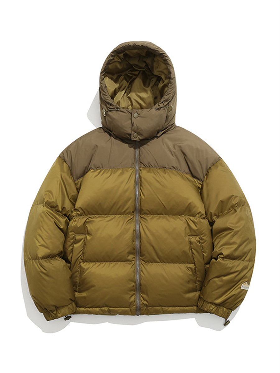 Liber Winter Unisex Patchwork Down Jackets