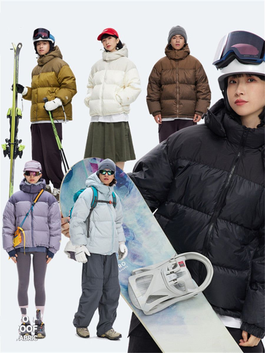 Liber Winter Unisex Patchwork Down Jackets