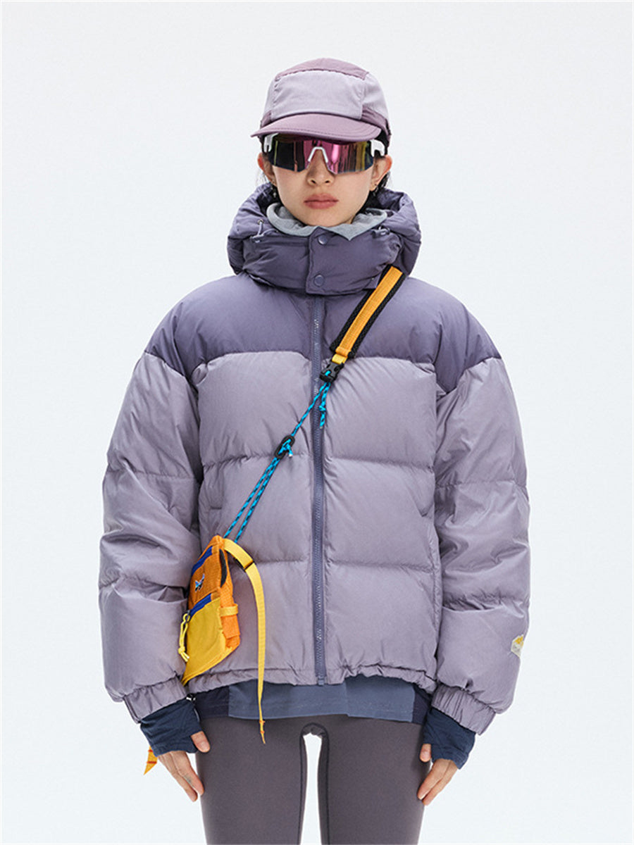 Liber Winter Unisex Patchwork Down Jackets