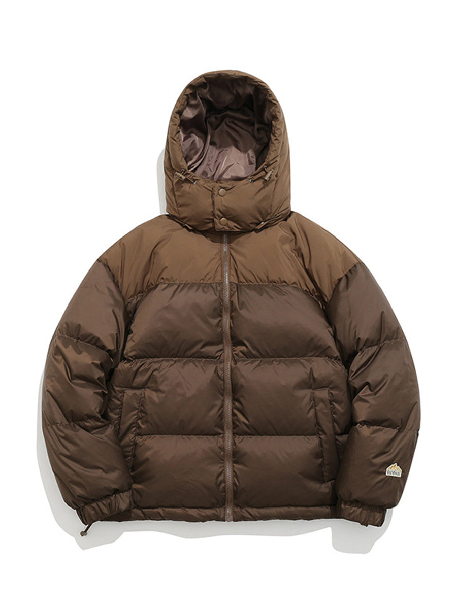 Liber Winter Unisex Patchwork Down Jackets