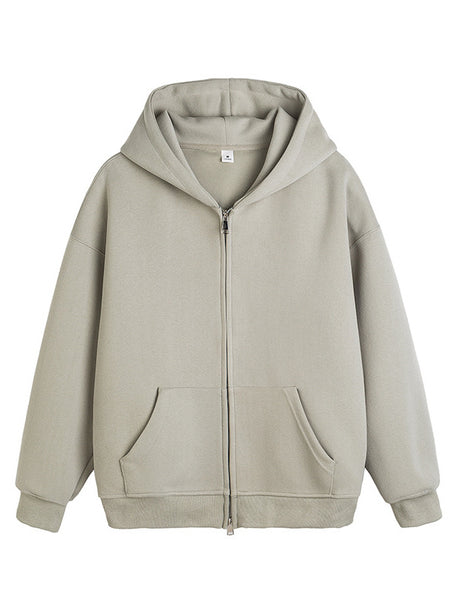 Liber AW Men's 8 Color Zippered Hooded Sweatshirt