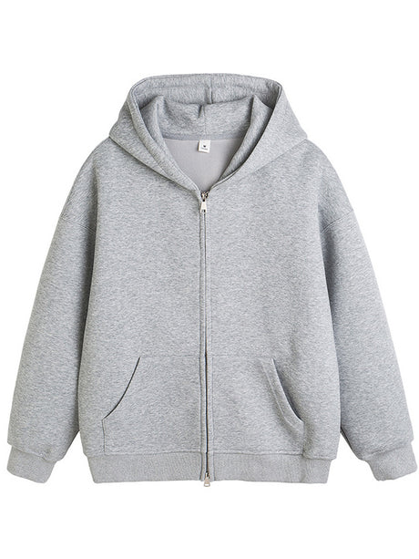 Liber AW Men's 8 Color Zippered Hooded Sweatshirt