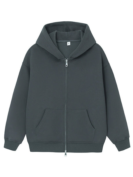 Liber AW Men's 8 Color Zippered Hooded Sweatshirt