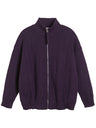 Liber AW Men's Solid Zip-up Cardigan