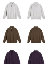 Liber AW Men's Solid Zip-up Cardigan
