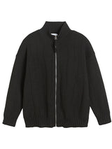 Liber AW Men's Solid Zip-up Cardigan