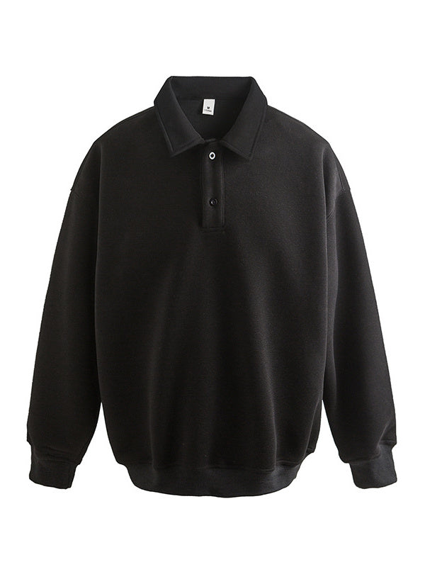 Liber AW Men's Polo Collar Sweatshirt