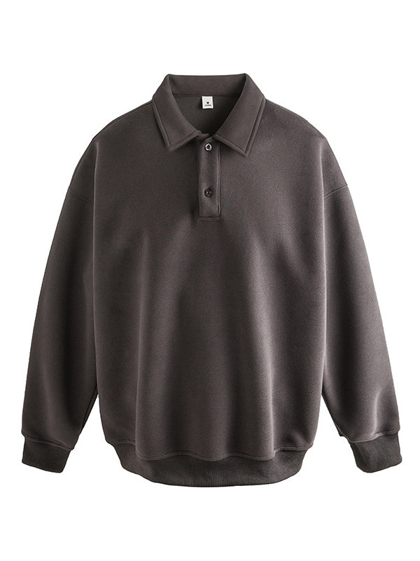Liber AW Men's Polo Collar Sweatshirt