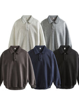Liber AW Men's Polo Collar Sweatshirt