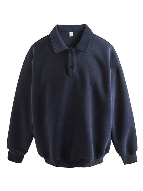 Liber AW Men's Polo Collar Sweatshirt