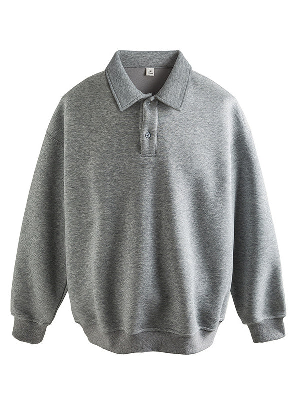 Liber AW Men's Polo Collar Sweatshirt