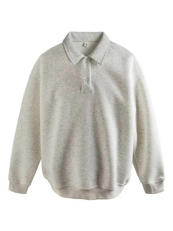 Liber AW Men's Polo Collar Sweatshirt