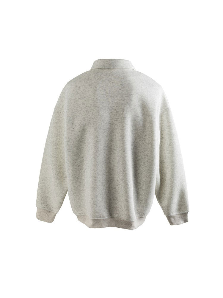Liber AW Men's Polo Collar Sweatshirt