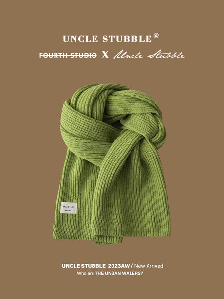 Liber Winter ACC Solid Color Simple Warm Scarf