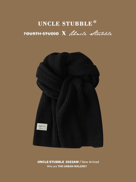 Liber Winter ACC Solid Color Simple Warm Scarf