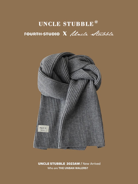 Liber Winter ACC Solid Color Simple Warm Scarf