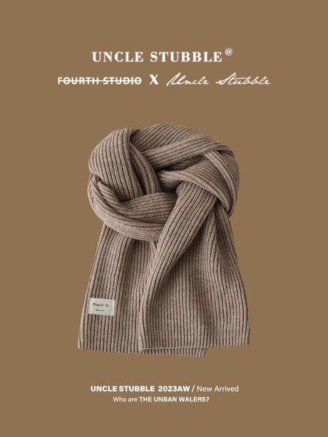 Liber Winter ACC Solid Color Simple Warm Scarf