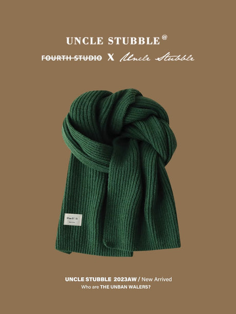 Liber Winter ACC Solid Color Simple Warm Scarf