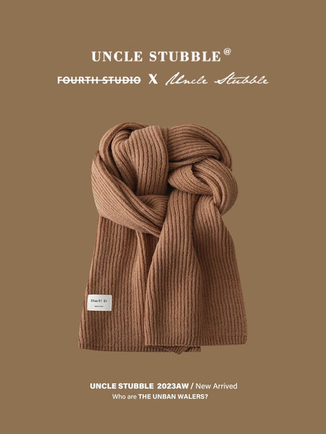 Liber Winter ACC Solid Color Simple Warm Scarf