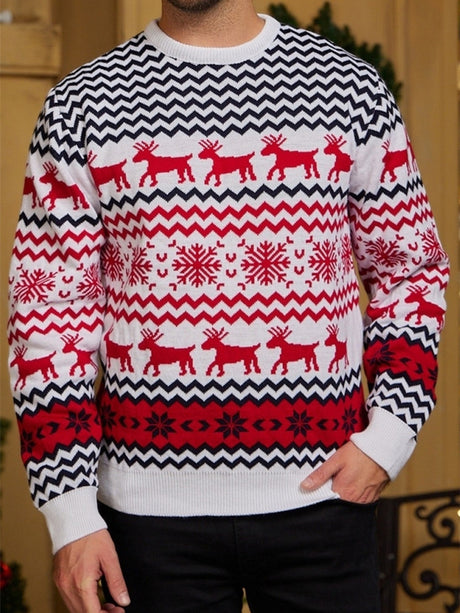 Liber Men's Winter Christmas Couple Sweaters