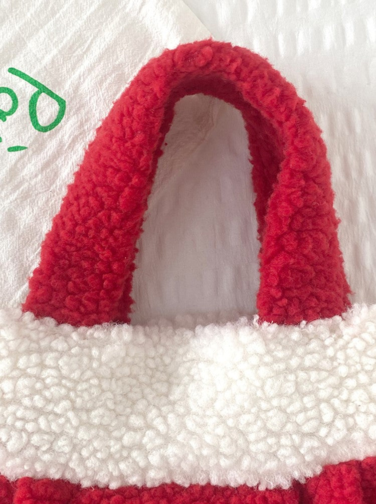 Liber ACC Lamb Fleece Material Bag Christmas Handbags