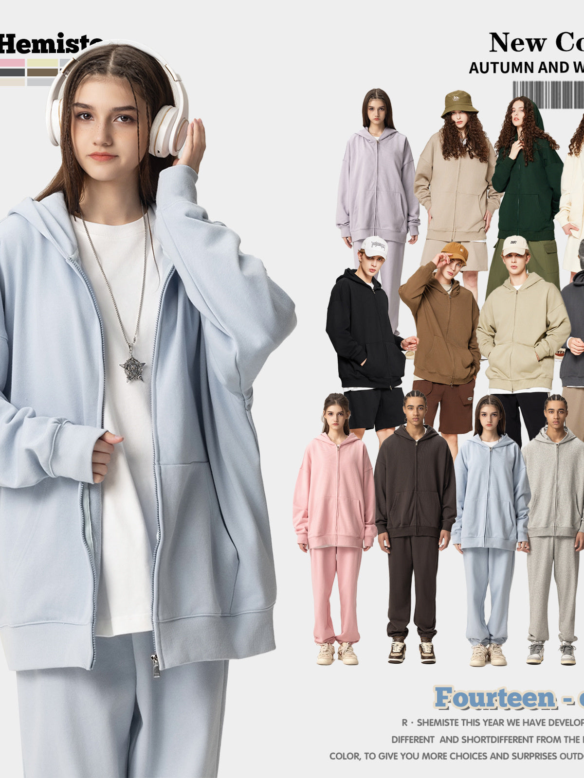 Liber Unisex AW 8 Colors Hoodie Jackets