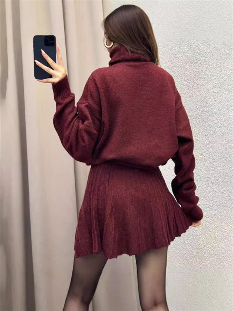 Liber AW Women's 12 Color Knitted Two-piece Set