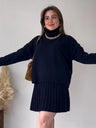 Liber AW Women's 12 Color Knitted Two-piece Set