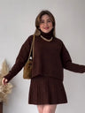 Liber AW Women's 12 Color Knitted Two-piece Set
