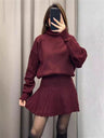 Liber AW Women's 12 Color Knitted Two-piece Set
