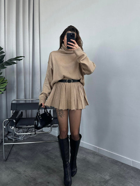 Liber AW Women's 12 Color Knitted Two-piece Set