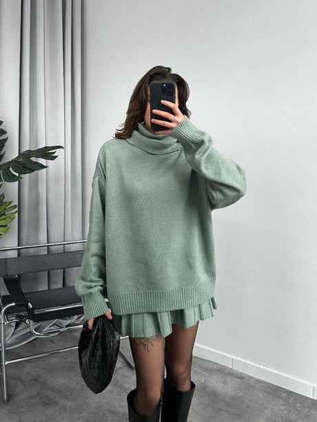 Liber AW Women's 12 Color Knitted Two-piece Set