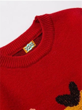 Liber Autumn and Winter Unisex New Year Sweater