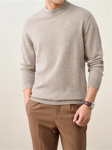 Liber Fall Men's 5 Colors Half Turtleneck Sweater