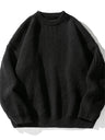 Liber AW Men's 7 Solid Colors Round Neck Long Sleeve Sweaters