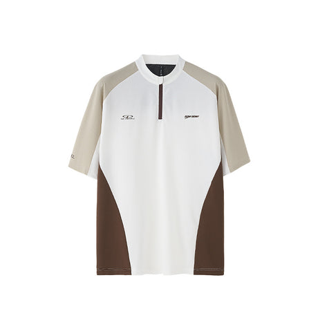 Liber SS Men's Cycling Couple Contrast Color Stitching T-shirt