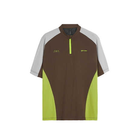 Liber SS Men's Cycling Couple Contrast Color Stitching T-shirt
