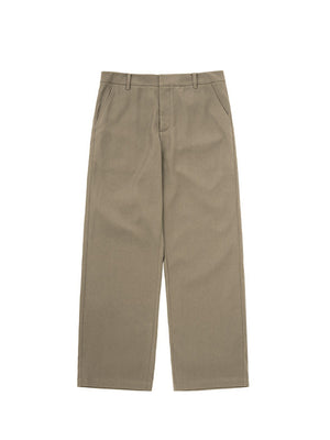 Liber SS men's solid color high-heeled simple suit trousers