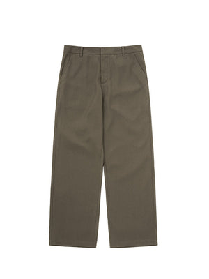 Liber SS men's solid color high-heeled simple suit trousers