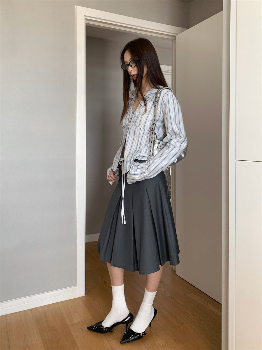 Liber Spring Women's Lace Trim Short Skirt