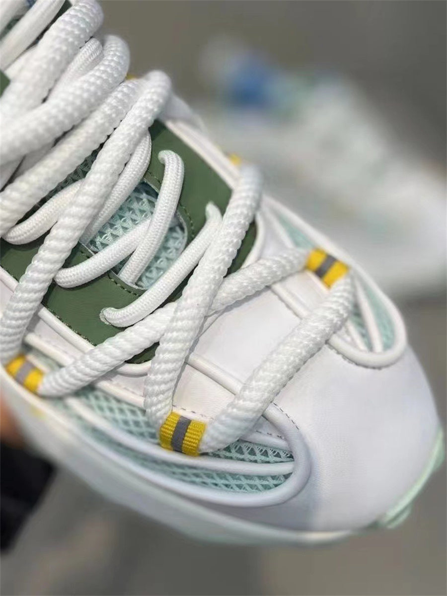 Liber Spring ACC contrast color thick-soled mesh height-enhancing sneakers