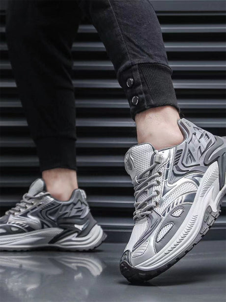 Liber Spring ACC contrast color thick sole heightening sneakers