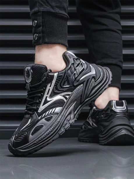 Liber Spring ACC contrast color thick sole heightening sneakers