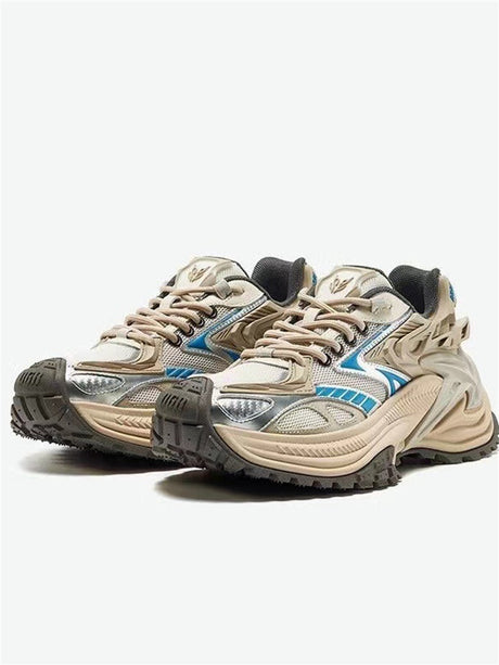 Liber Spring ACC contrast color thick sole heightening sneakers