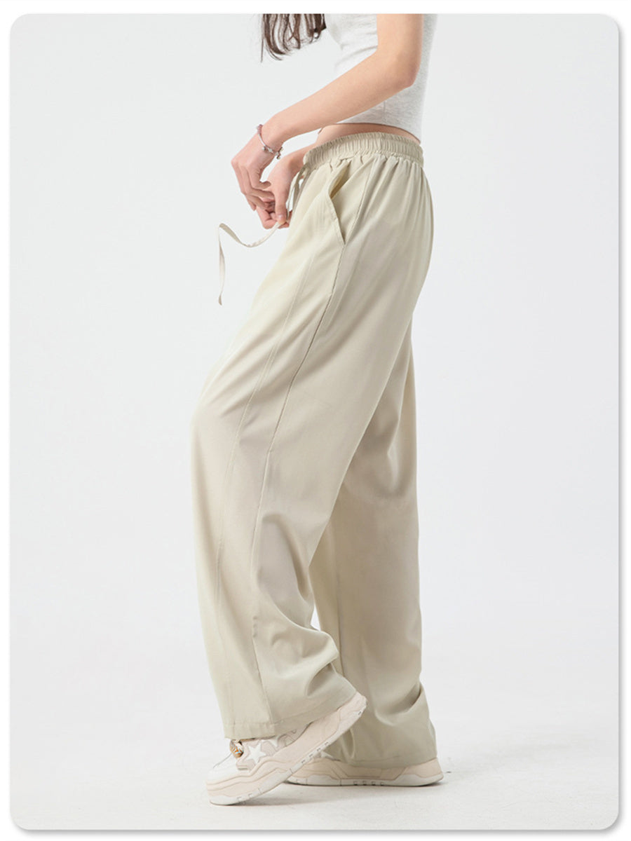 Liber Spring Men's Solid Color Anti-wrinkle All-match Pants