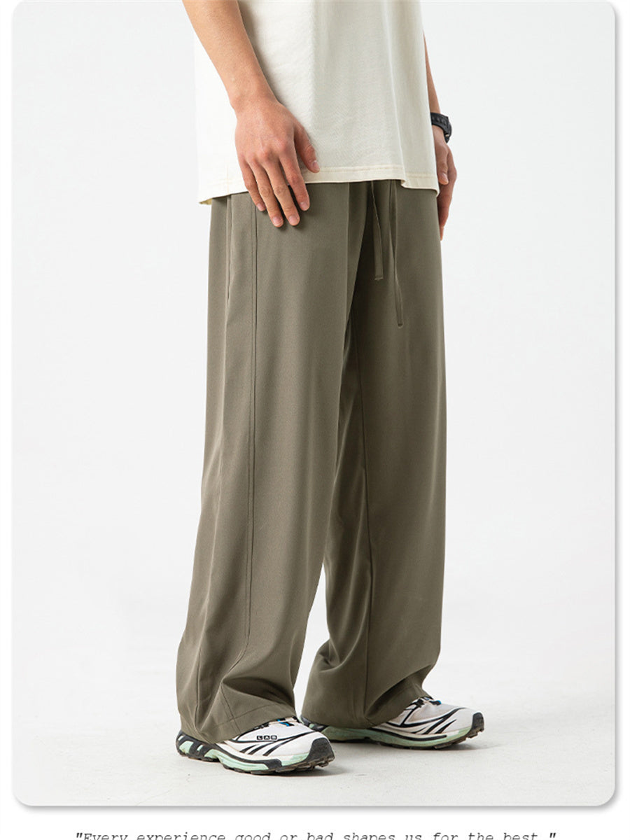Liber Spring Men's Solid Color Anti-wrinkle All-match Pants