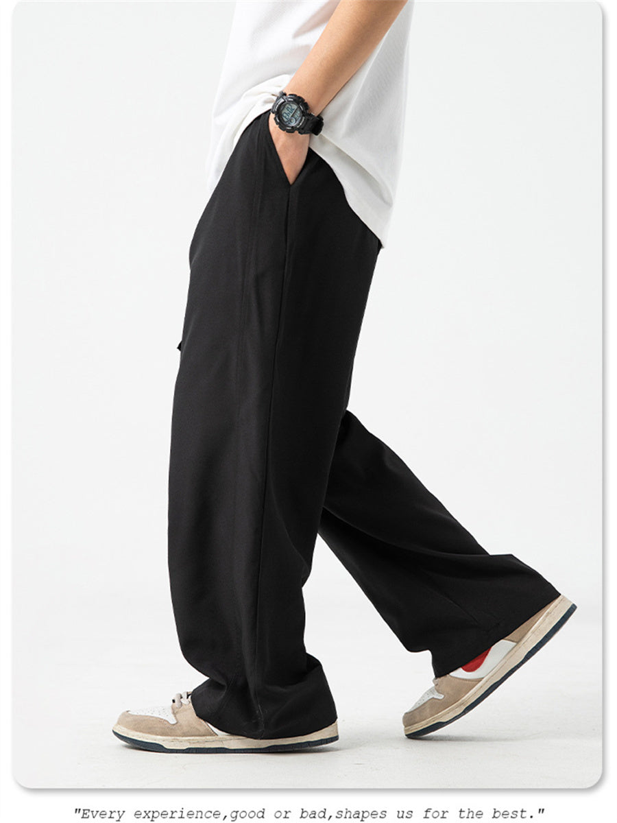 Liber Spring Men's Solid Color Anti-wrinkle All-match Pants